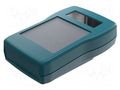 Enclosure: for display; X: 97mm; Y: 229mm; Z: 53.5mm; ABS; ocean blue ROSE ROSE-27010600