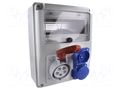 Electric switchboard; IP44; wall mount; ABS; Thread: PG16 PAWBOL B.1802