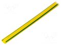 Heat shrink sleeve; glueless; 2: 1; 15.8mm; L: 1m; yellow-green RADPOL RCH1-15.8/7.9X1YG