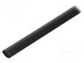 Heat shrink sleeve; glued; 22mm; L: 1m; black; Temp: -25÷125°C RADPOL RPKH1-22/6X1-C