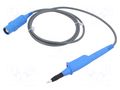 Probe: for oscilloscope; 0÷500MHz; 100: 1; 0.9ns; 12÷25pF; blue STÄUBLI 68.9548-12023