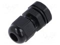 Cable gland; M12; 1.5; polyamide; black KRADEX ZCG-M12-6-PA66