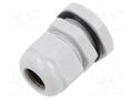 Cable gland; PG13,5; polyamide; light grey KRADEX ZCG-PG13.5-9J-PA66