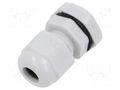 Cable gland; PG7; polyamide; light grey KRADEX ZCG-PG7-5J-PA66