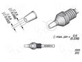 Tip: for desoldering irons; 2.5x0.8mm JBC TOOLS JBC-D530014