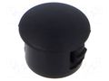 Stopper; H: 5.6mm; push-in,snap-fastener; Flange dia: 7.6mm; black ESSENTRA ESS-10021194