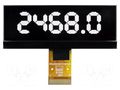 Display: OLED; graphical; 2.23"; 128x32; Dim: 62x24x2.17mm; white RAYSTAR OPTRONICS REX012832NWPP3N0