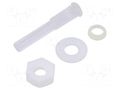 Fiber for LED; Ø3mm; L: 16mm; round; Front: convex; IP67 BIVAR PLTR2-16MM-PR2