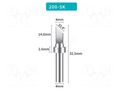 Tip; knife; 4mm; for soldering station BAKON BK200-SK