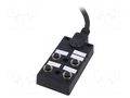 Transition: splitter; 24V; PIN: 5; IP67; 2A; 3m; IN: 4; OUT: 1 AMPHENOL DB125A4CABDPS7B03