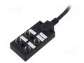 Transition: splitter; 24V; PIN: 5; IP67; 2A; 10m; IN: 4; OUT: 1 AMPHENOL DB125A4CABDPS7B10