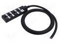 Transition: splitter; 24V; PIN: 5; IP67; 2A; 2m; IN: 8; OUT: 1 AMPHENOL DB125A8CABDPS7B02