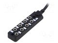 Distribution box; M8; PIN: 3; 5m; socket; 3A; IP67; IN: 8; OUT: 1 AMPHENOL LTW DB8-3A8CAB-SPS7B05