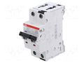 Circuit breaker; 240VAC; Inom: 10A; Poles: 1+N; Charact: B; 25kA ABB S301P-B10NA