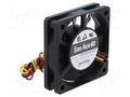 Fan: DC; axial; 24VDC; 60x60x15mm; 28.8m3/h; 36dBA; ball; 5000rpm SANYO DENKI 109P0624S7D01