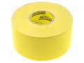 Tape: duct; W: 48mm; L: 25m; Thk: 0.25mm; yellow; natural caoutchouc ANTICOR ANC-118-48-25YL