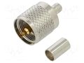 Connector: UHF (PL-259); plug; male; straight; crimped; for cable AMPHENOL RF 182115