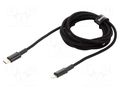 Cable; USB 2.0; Apple Lightning plug,USB C plug; 2m; black; 20W BASEUS CATLGD-A01