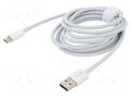 Cable; USB A plug,USB C plug; 2m; white; 66W BASEUS CATYS-A02