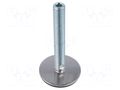 Foot; with no-slip disk,with lever; Base dia: 80mm; M20; steel ELESA+GANTER GN40-80-M20-125A3U