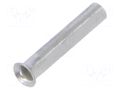 Tip: bootlace ferrule; non-insulated; copper; 0.5mm2; 8mm; tinned ERKO TA-0.5-8/100