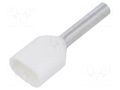 Tip: bootlace ferrule; insulated,double; copper; 0.5mm2; 8mm ERKO TV-0.5-8/100