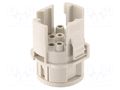 Connector: circular; male; contact insert; Han® F+B; PIN: 9; 4+4+PE HARTING 09155083001