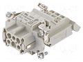 Connector: HDC; contact insert; female; Han E® AV; PIN: 6; 6+PE HARTING 09330064725