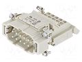 Connector: HDC; contact insert; male; 16A; 500V; Han E® AV; PIN: 10 HARTING 09330104626
