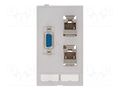 Data module (2x RJ45+1xD-Sub9 Bu/Bu) HARTING 39500020163