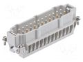 Connector: HDC; contact insert; male; Han E®; PIN: 24; 24+PE; 16A HARTING 09330242689