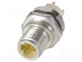 PCB receptacle male front D-cod 4-pole HARTING 21033811431