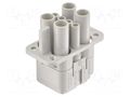 Connector: HDC; contact insert; female; Han Q; PIN: 8(4+4); 4+3+PE HARTING 09120073141