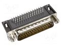 D-Sub HD; PIN: 44; socket; male; on PCBs; angled 90°; THT; UNC 4-40 HARTING 09563627813