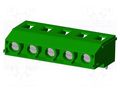 PCB terminal block; on PCBs; THT,screw terminal; terminal; 1x5 AMPHENOL ANYTEK VJ0561530000G