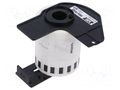 Foil tape; 62mm; 15.24m; white; Character colour: black; glued BROTHER BR-DK22113