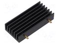 Heatsink: extruded; grilled; TO218,TO220,TO247,TO248,TO3P; black FISCHER ELEKTRONIK SK448/60/3XM3L