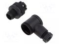 Connector: M12; male; 713; 250V; IP67; screw terminal; PA; 18AWG BINDER 99-0429-44-04