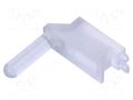Fiber for LED; Ø3mm; Front: convex; angular,with PCB mounting BIVAR SLP3-500-450-R