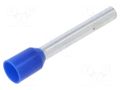 Tip: bootlace ferrule; insulated; copper; 2.5mm2; 18mm; tinned ERKO TE-2.5-18/100