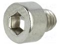 Screw; M4x4; 0.7; Head: cheese head; hex key; HEX 3mm; DIN 912 KRAFTBERG M4X4/D912-A2