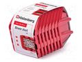 Container: cuvette; red; short; 144x118x84mm; 8pcs; KBISS15; BINEER KISTENBERG KBISS15-3020