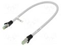 Patch cord; RJ45 plug,both sides; S/FTP; Cat 8; stranded; Cu; 0.5m GOOBAY GOOBAY-55135