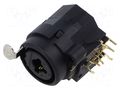 Connector: Jack 6,3mm + XLR; socket; female; angled 90°; THT; 3A NEUTRIK NTR-NCJ10FI-H