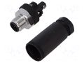 Connector: M12; male; 713; 60V; IP67; for cable; screw terminal BINDER 99-0437-282-05