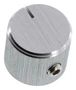 ROUND ALUMINIUM KNOB, 6.4MM MC21023