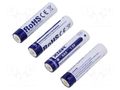 Re-battery: Li-Ion; 10440,AAA,R3; 1.5V; 750mAh; Ø10.3x44.5mm XTAR XTAR-1.5V0.7AH-AAA