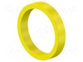 Sleeve; yellow; for banana sockets STÄUBLI XAS-1R-24