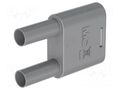 Connector: 4mm banana; banana 4mm socket x2,banana 4mm plug x2 STÄUBLI SKS2-4N-19-28
