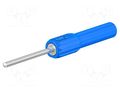 Measuring tip; 19A; blue; Tip diameter: 2mm; Socket size: 4mm STÄUBLI ZPS-20/25-23